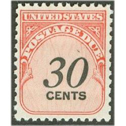 # J98 30¢ Postage Due, Shiny Gum