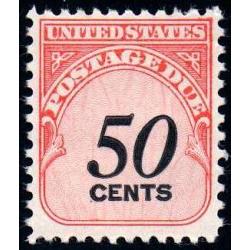 # J99 50¢ Postage Due, Shiny Gum