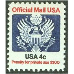 #O128 4¢ Official Mail