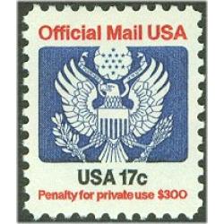 #O130 17¢ Official Mail