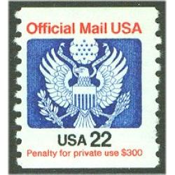 #O136 22¢ Official Mail, Coil