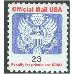 #O148 23¢ Official Mail