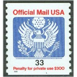 #O157 33¢ Official Mail Coil, Eagle