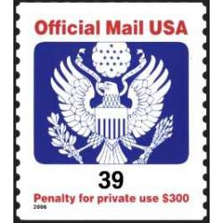 #O160 39¢ Official Mail Coil, Eagle