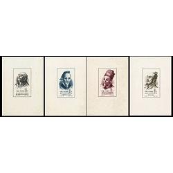 # 245-248 Peoples Republic of China, Set of 4 Scientists Souvenir Sheets (4)
