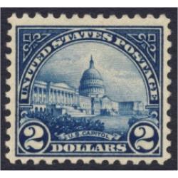 #572 $2 Capitol, Deep Blue, LH