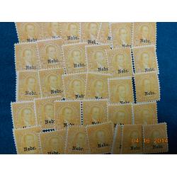 # 679 Buy One or more of these 10¢ Monroe, Orange Yellow \"Nebr.\" Overprints