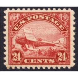 #C6 Biplane 24¢ Carmine, VF, VLH