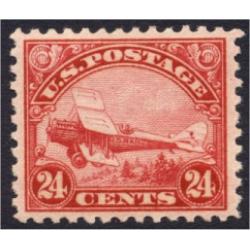 #C6 Biplane 24¢ Carmine, VF, VLH