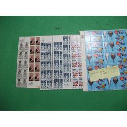 Seven 20¢ Sheets, MNH, Face Value: $66.00