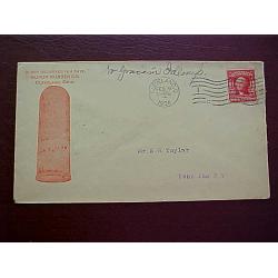 2¢ Washington 1904 Cleveland Clingfast Condom Advertising Cover