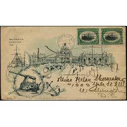 1901 Pan-American Exposition cover, Bomar type B-1-07