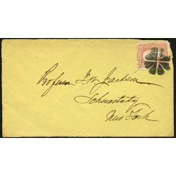 #65 3¢ Washington, Fancy Cancel to Schenectady, NY