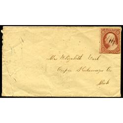 #11 3¢ Dull Red Washington on Cover
