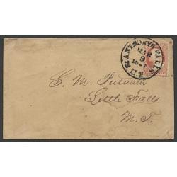 1850'S Minnesota Territory Cover St Anthony's Falls to Little Falls MT