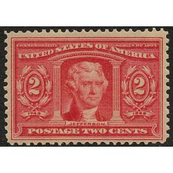 #324 2¢ Thomas Jefferson, Carmine, NH