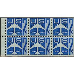 #C51a Jet, Blue Booklet Pane of 6, VF NH