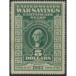 #WS2 War Savings Thrift Stamp, LH