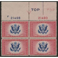 #CE2 Seal of the United States, 16¢ Red & Blue Type I