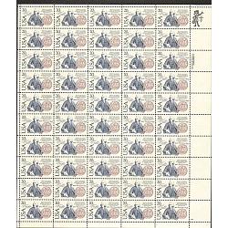 #2036 Franklin Sweden Treaty, Sheet of 50 Stamps