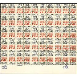 #2053 Civil Service, Sheet of 50 Stamps