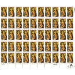 #2107 Christmas Lippi Madonna & Child,  Sheet of 50 Stamps