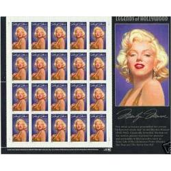 #2967 Marilyn Monroe, Legends of Hollywood, Souvenir Sheet of 20