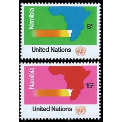 #340-41 Map Africa and "Namibia"