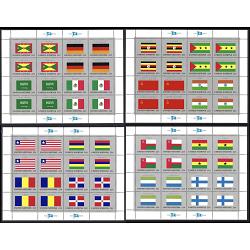 #450-465 Flag Series, Four Sheets