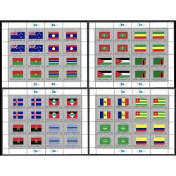 #477-492 Flag Series, Four Sheets