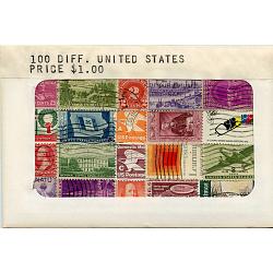 100 Different used United States Stamps
