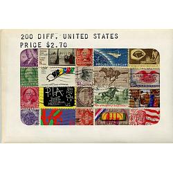 200 Different Used United States Stamps