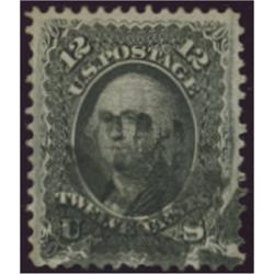 #97 12¢ Washington, Black, Very Fine, PF Certificate