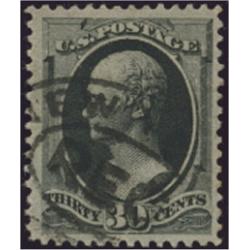 #190 30¢ Alexander Hamilton, Gray Black, VF-XF APS Certificate