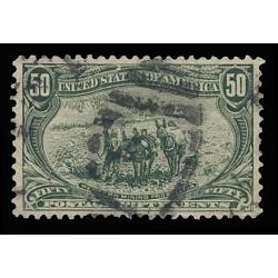 #291 50¢ Mining Prospector, Sage Green, Graded 80 VF PSE Certificate