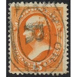 #189 15¢ Webster, Red Orange
