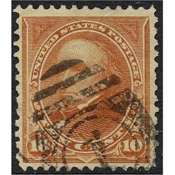 #283a 10¢ Webster, Orange Brown