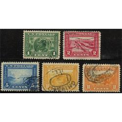 #397-400A Panama-Pacific Exposition Issue, Complete Set of Five