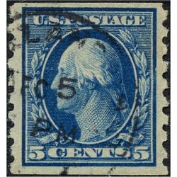 #396 5¢ Washington Blue, Very Fine