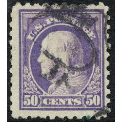 #477 50¢ Franklin, Light Violet