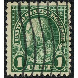 #552 1¢ Franklin, Deep Green