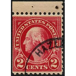 #554c 2¢ Washington, Carmine Booklet Single