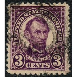 #555 3¢ Lincoln, Violet
