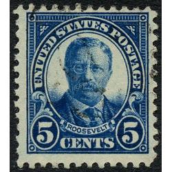 #557 5¢ Theodore Roosevelt, Dark Blue