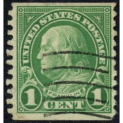 #597 Franklin 1¢ Green