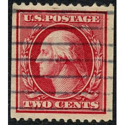 #386 2¢ Washington Carmine, Defects