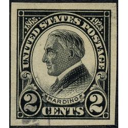 # 611 Wilson 2¢ Black, Imperforate (USED)