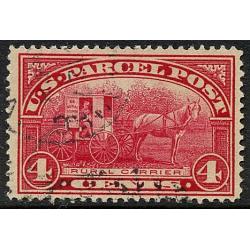 # Q4 4¢ Rural Carrier, Carmine Rose