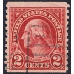 #599A 2¢ Washington, Carmine, Used