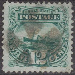 #117 15¢ S.S. "Adriatic", Green Very Fine